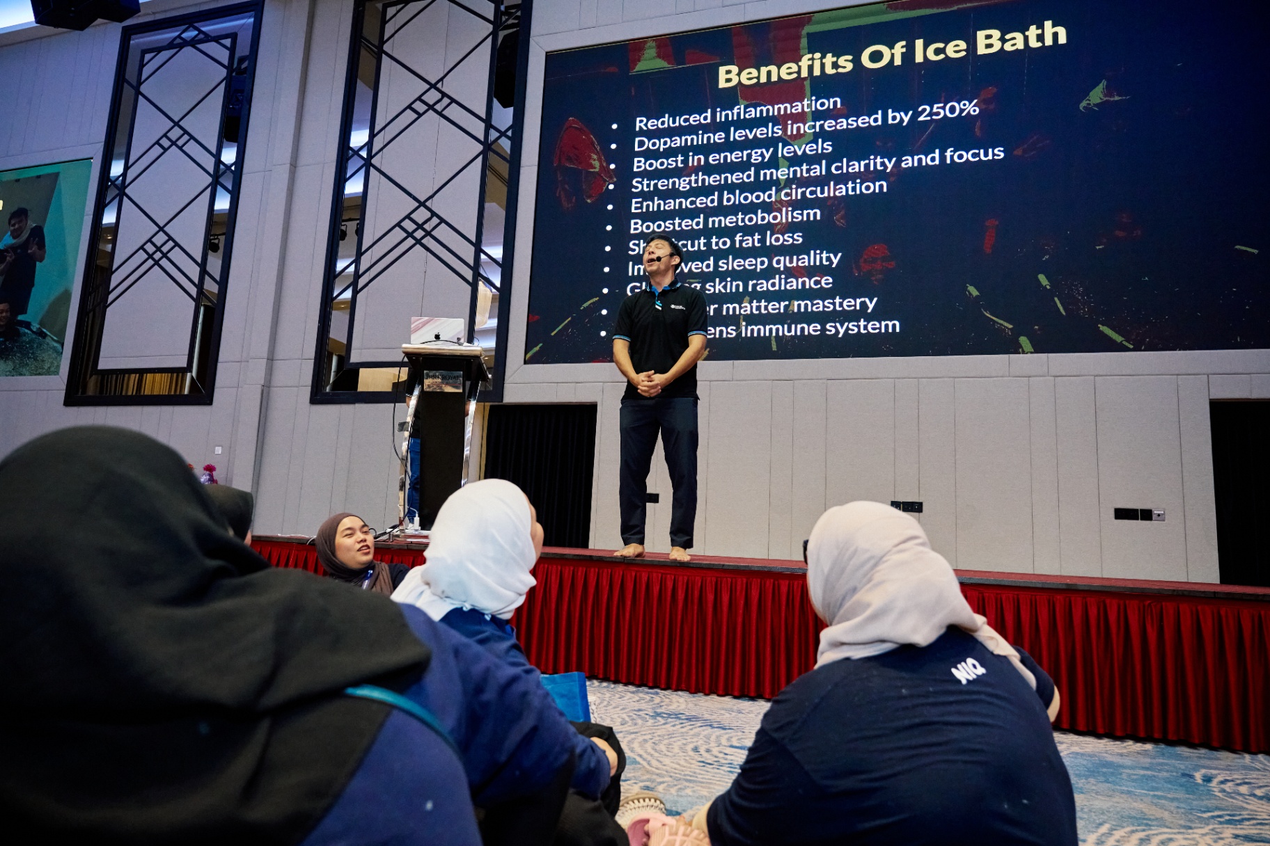 Keynote on benefits of ice bath